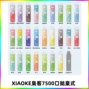 梟客XIAOKE|7500口可發光拋棄式電子煙 跑馬燈一次性